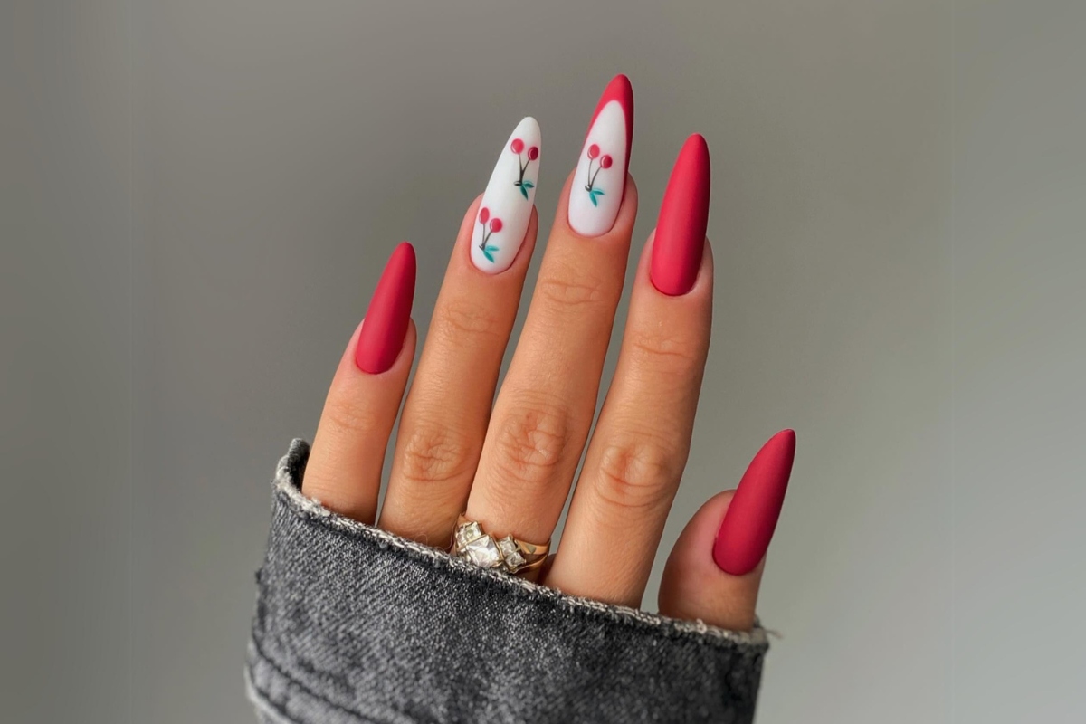 unha em gel vermelho vs acrigel qual escolher