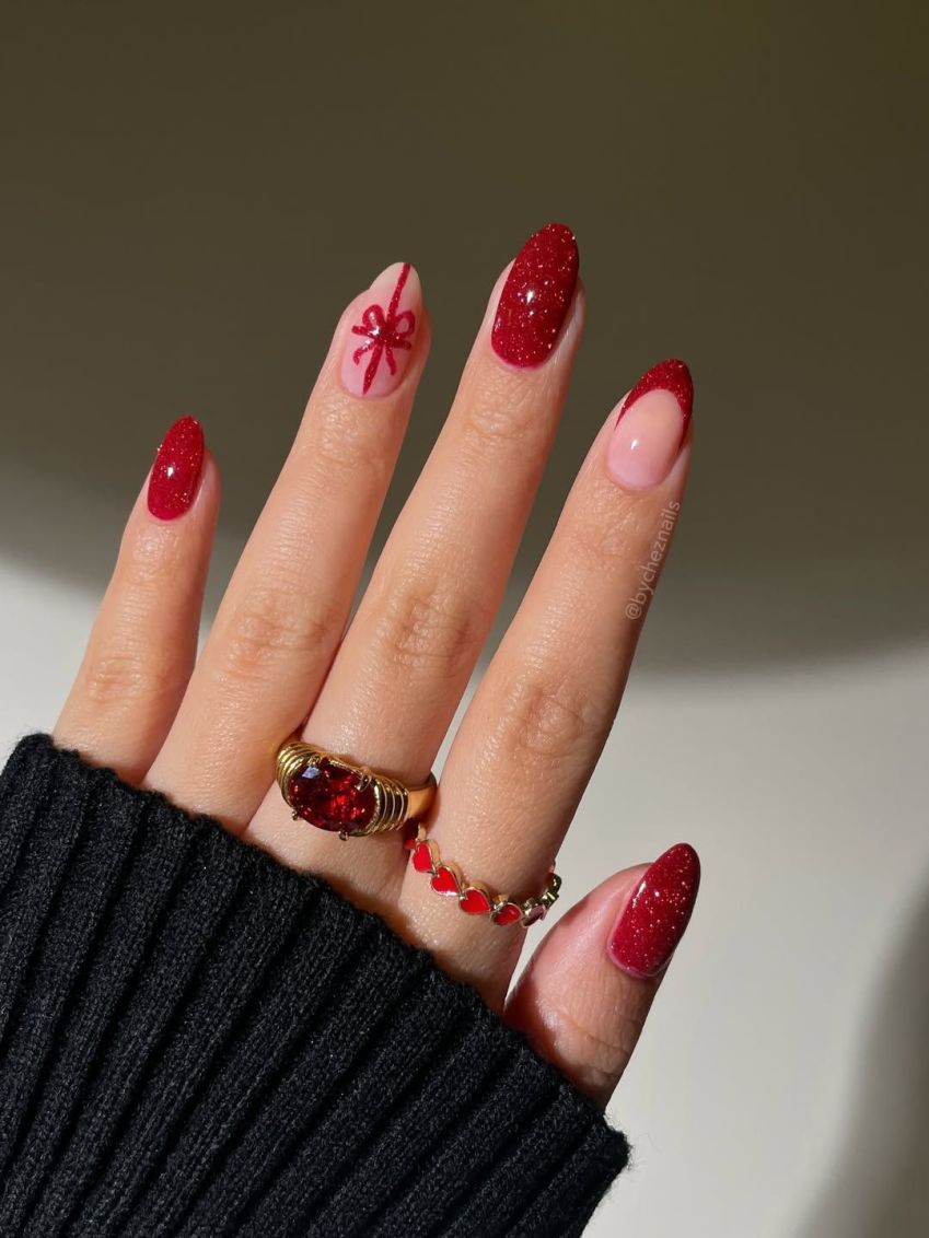 unha minimalista natal gel