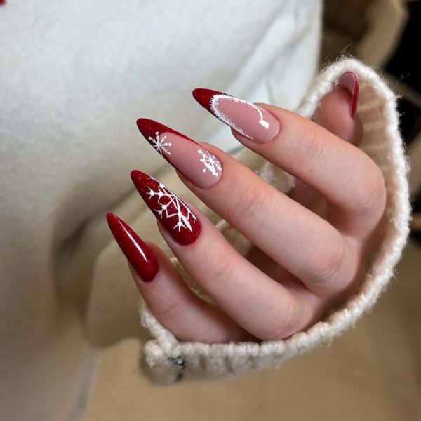 ideias de unhas de gel para ano novo 2026