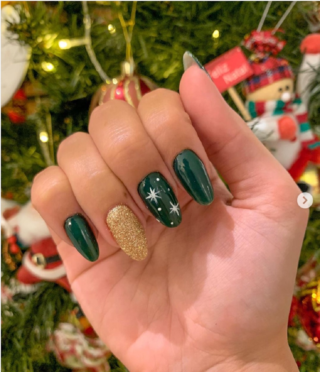 unha natal cores vibrantes