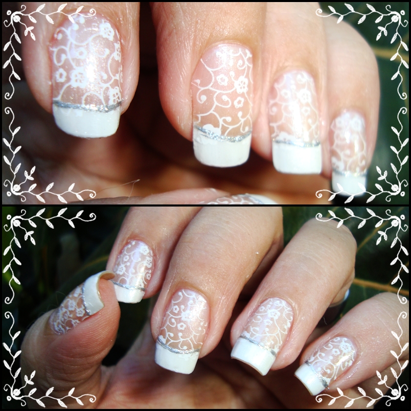 unha noiva decorada gel