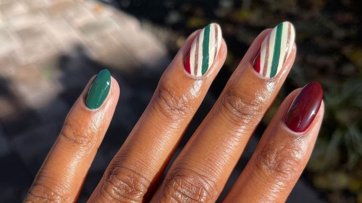 unhas de natal baratas e bonitas