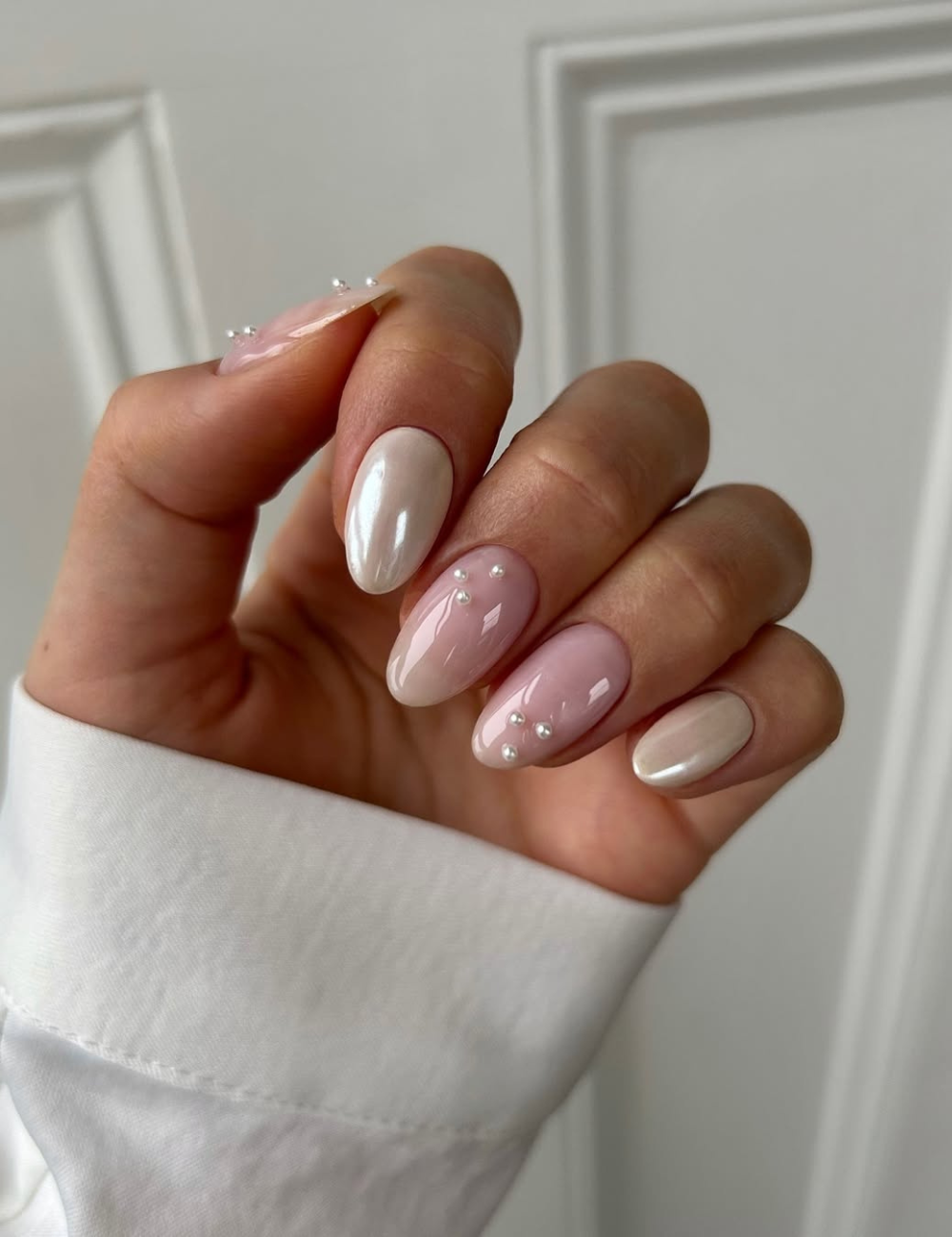 ideias de unhas rosa claro para inspiração
