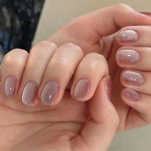 unhas redondas curtas postiças