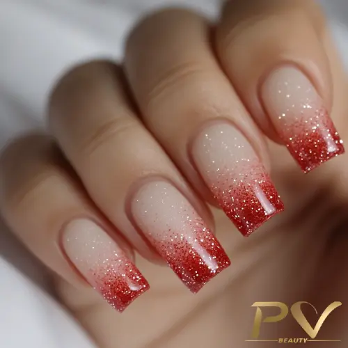 unhas vermelhas modernas