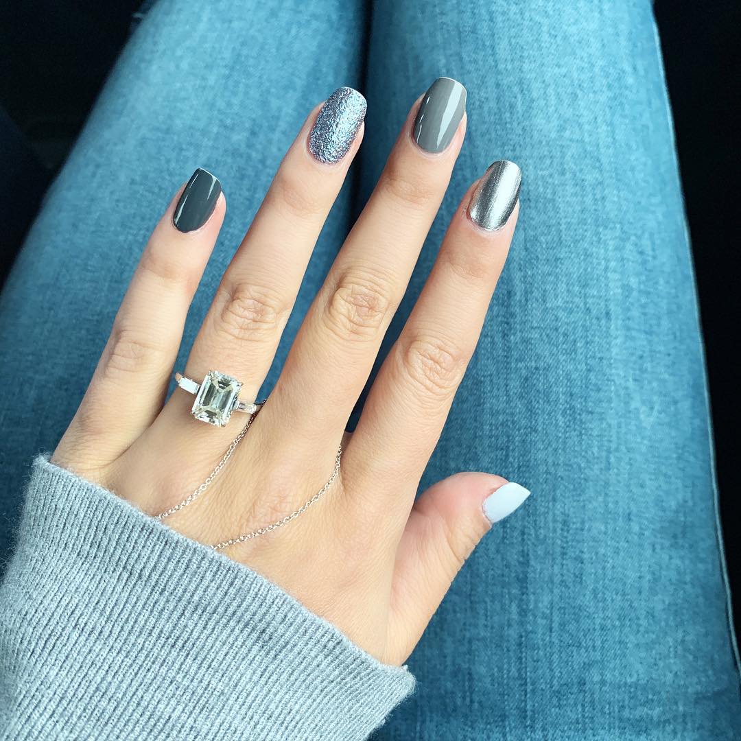 unhas com brilho vs unhas foscas qual escolher