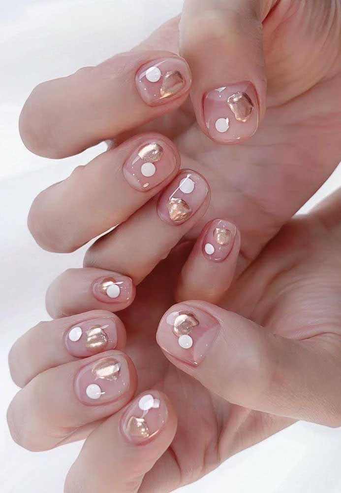 unhas curtas elegantes
