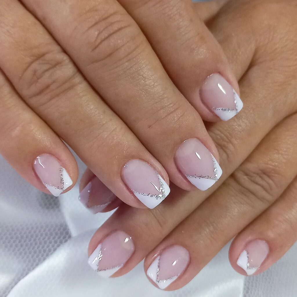 unhas curtas francesinha