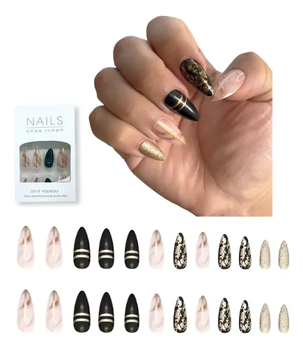 unhas de gel arredondadas minimalistas