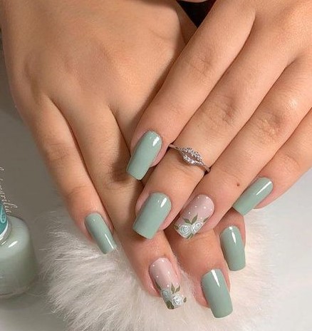 unhas de gel cores minimalistas