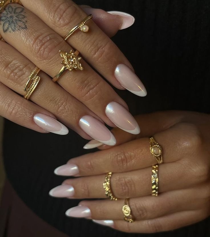 unhas de gel simples e elegantes