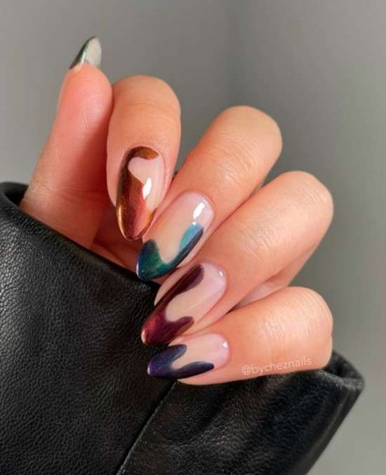 unhas de gel minimalistas