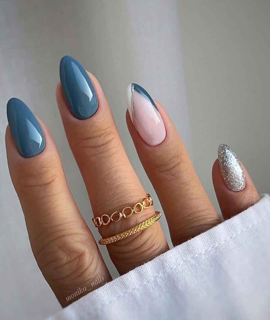 unhas decoradas longas ano novo