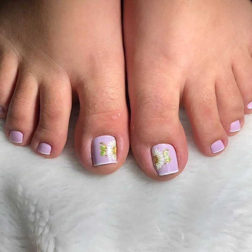 unhas decoradas pé vs mão