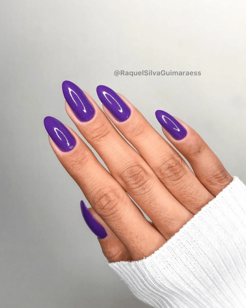 unhas decoradas roxo