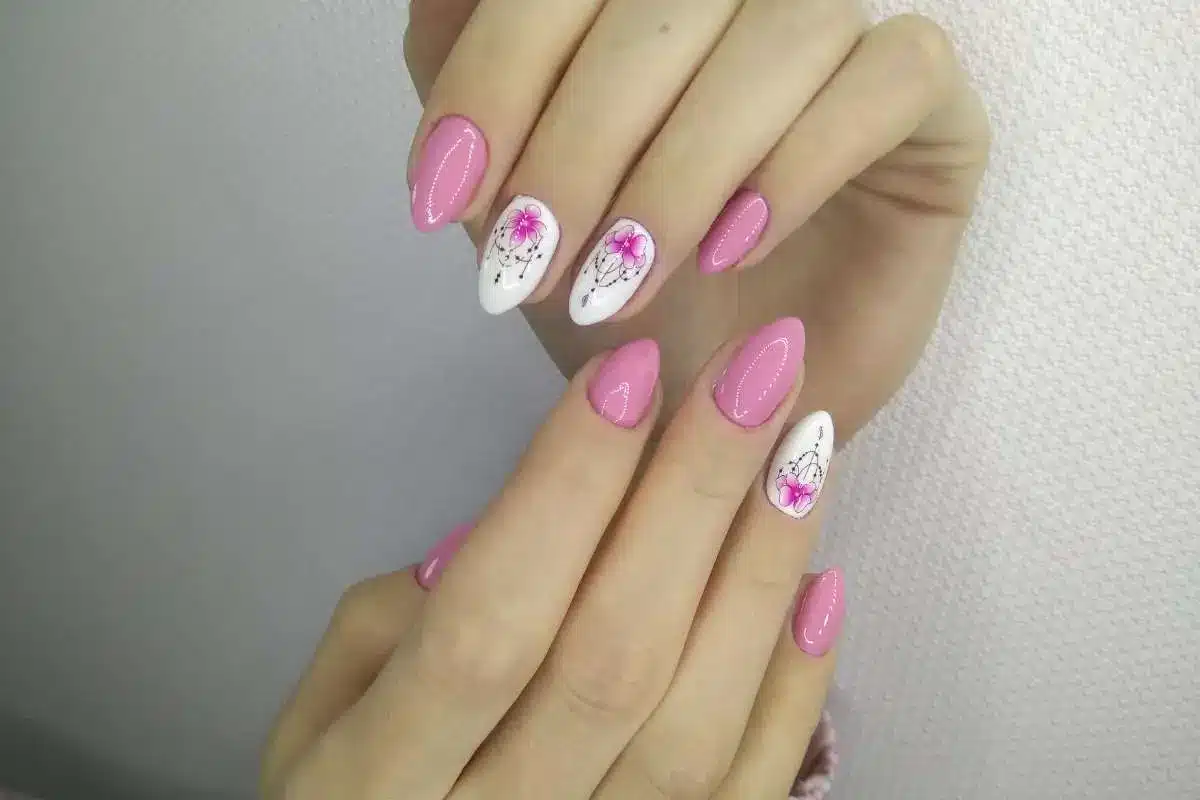 unhas peroladas passo a passo