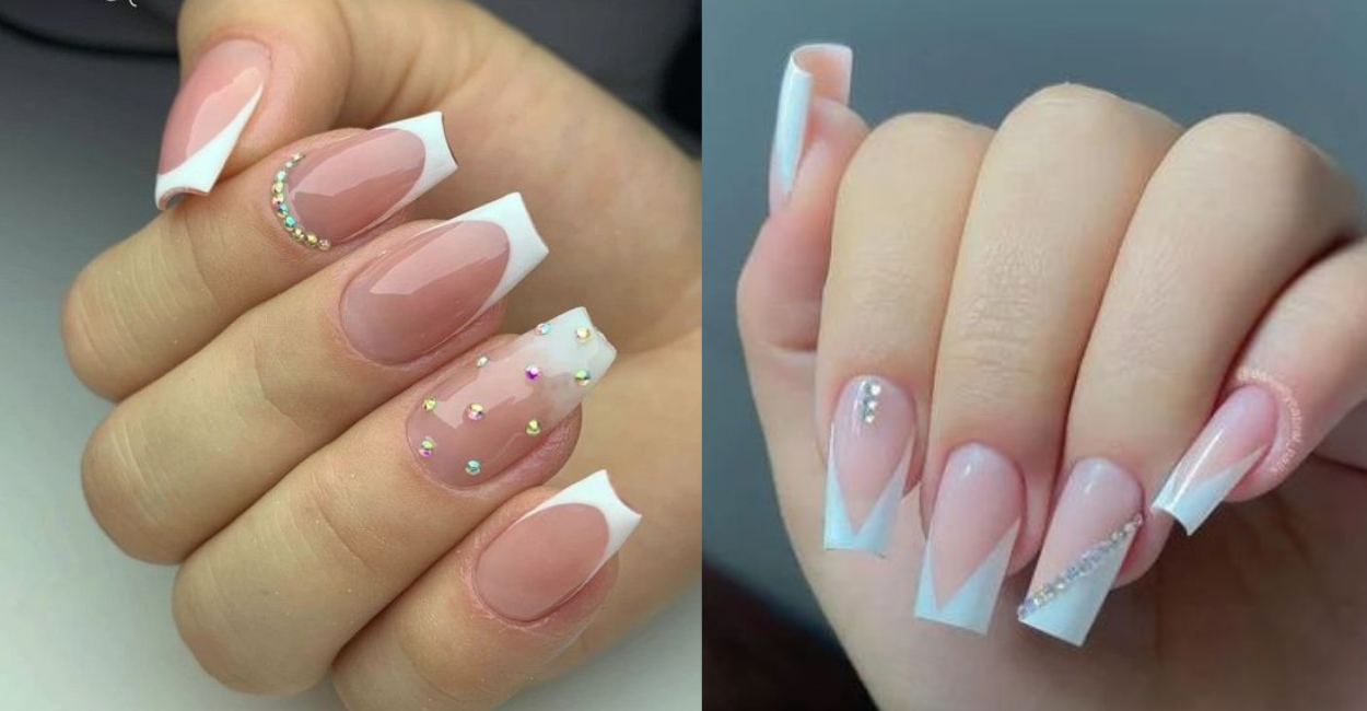 Francesinha com Detalhes de Nail Art (Strass, Flores Delicadas)