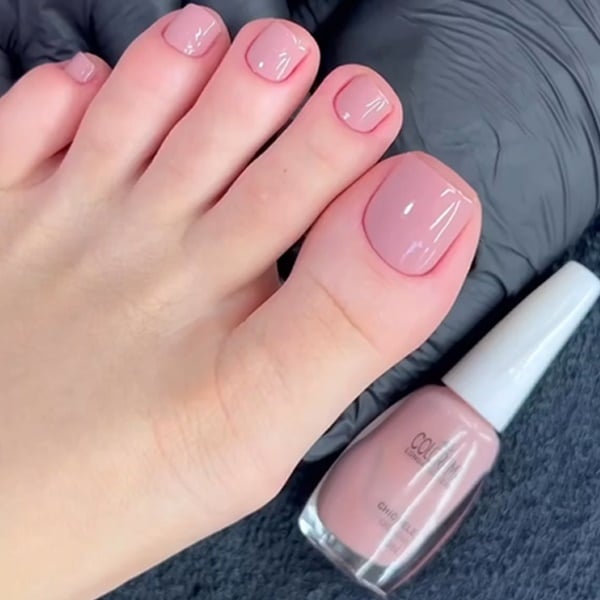 unhas decoradas pés simples