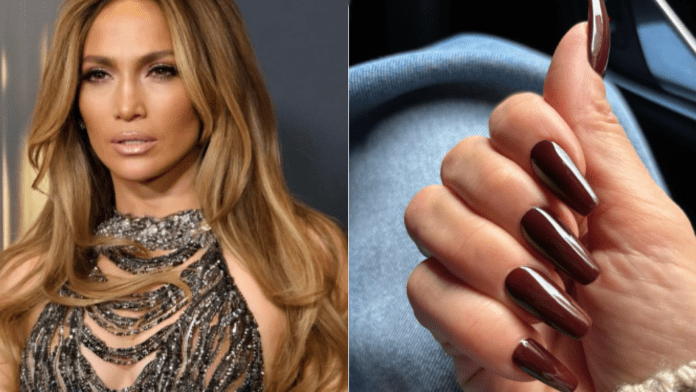 Unhas elegantes 2025 burgundy