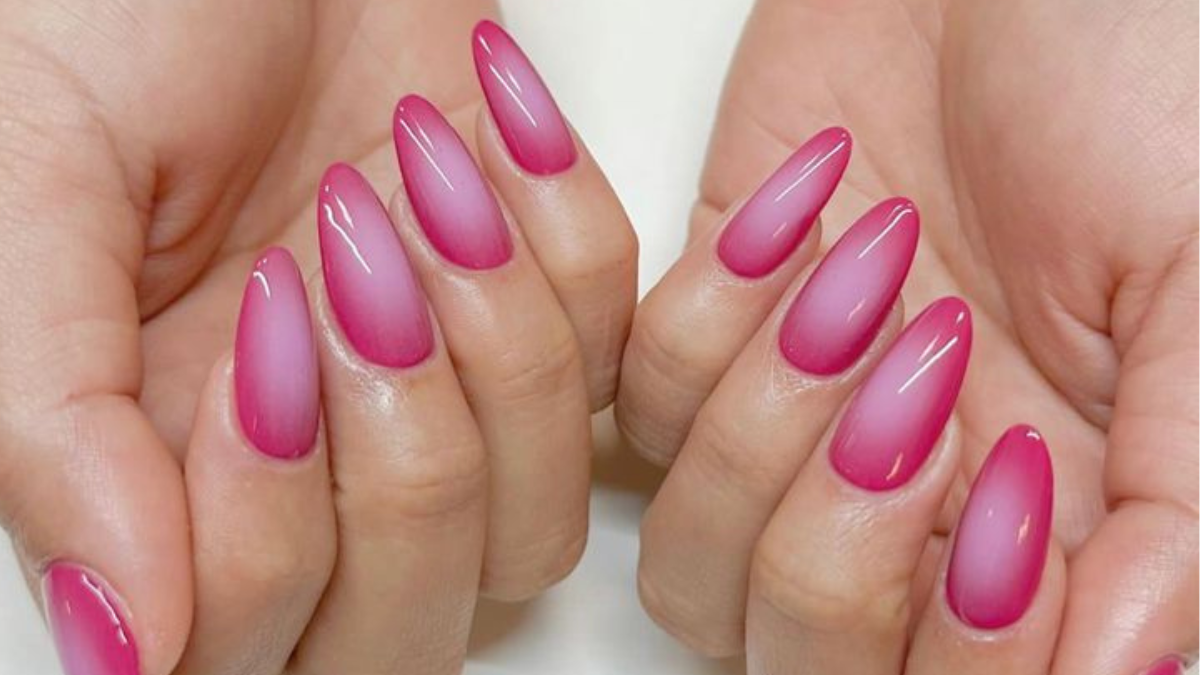Unhas Degradê Marrom Nude