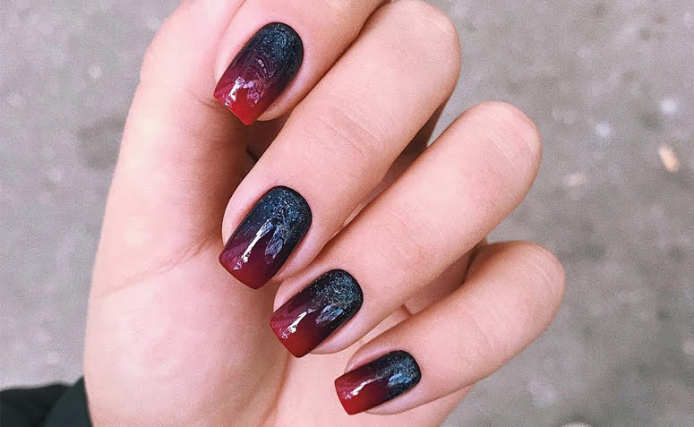 Unhas Degradê Coloridas