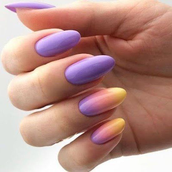 Unhas Degradê Lilás