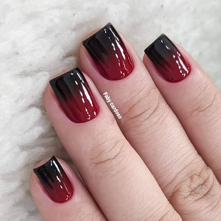 Unhas Degradê Laranja