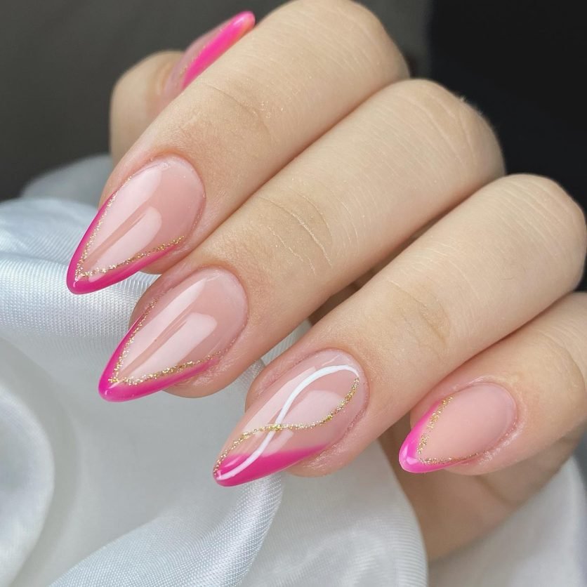 unhas em gel minimalistas