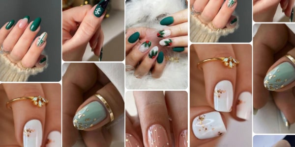 como fazer unhas encapsuladas de natal em gel