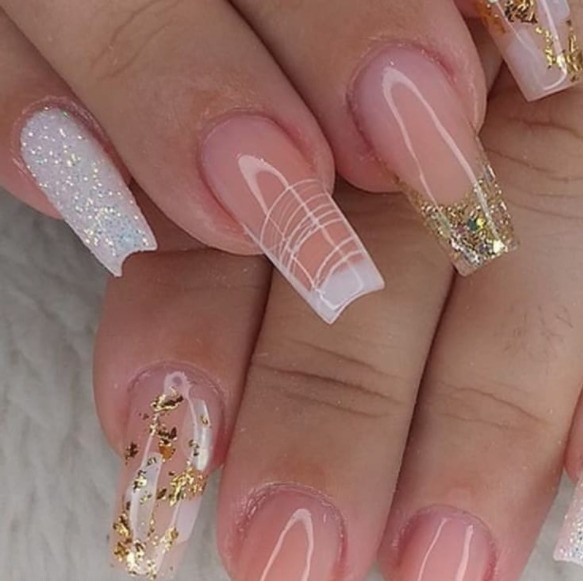unhas de gel naturais