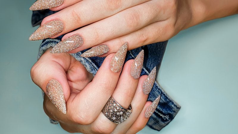 unhas de gel decoradas simples