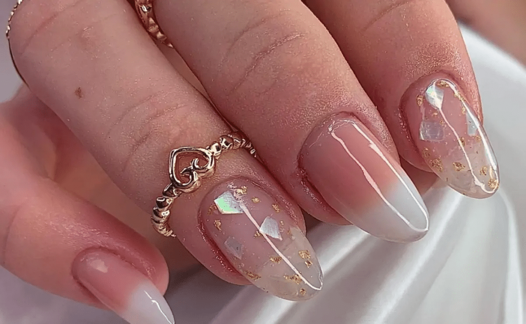 unhas de gel naturais