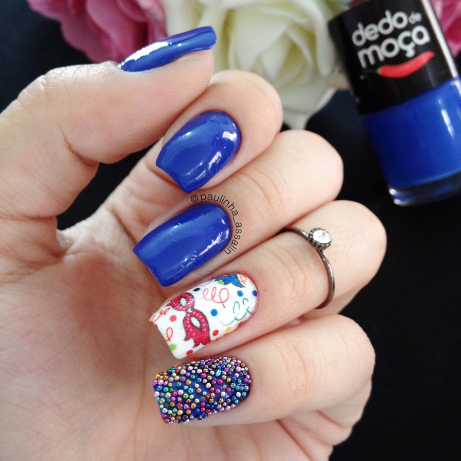 inspiração unhas decoradas carnaval