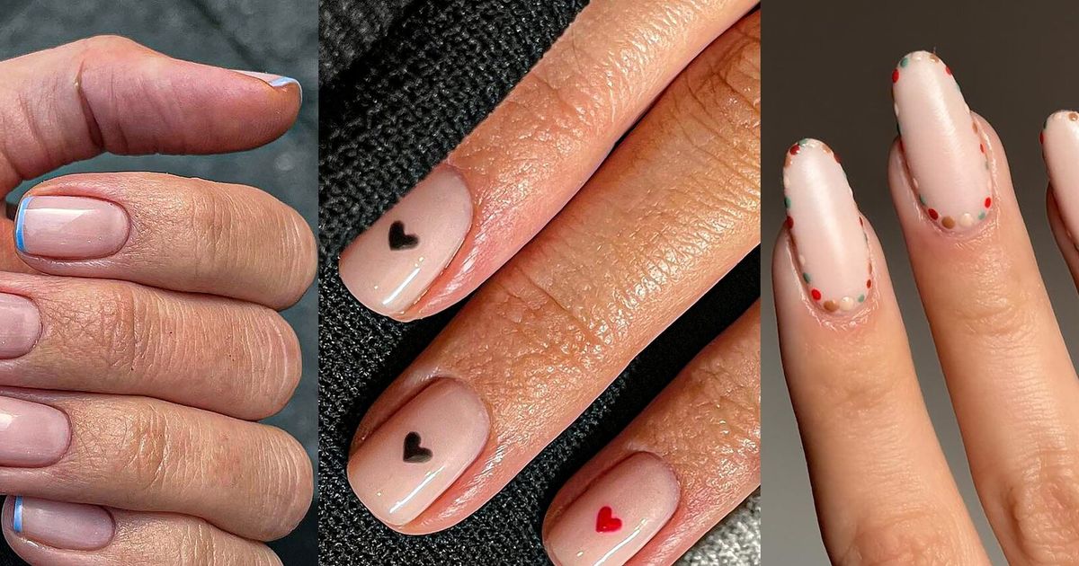 inspiração unhas minimalistas para casamento