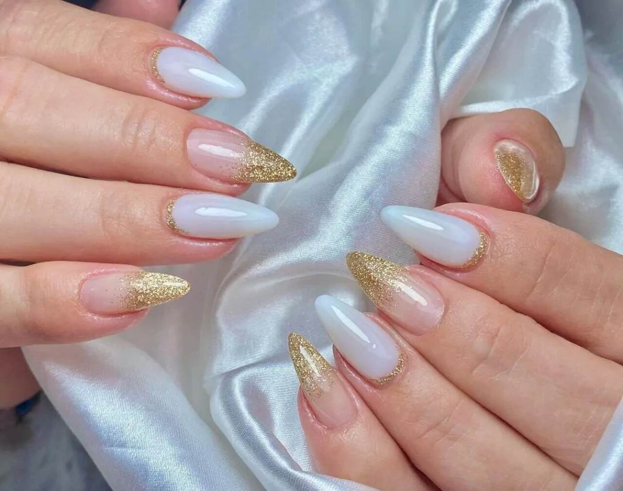 unhas francesinha vs unhas degradê para ano novo