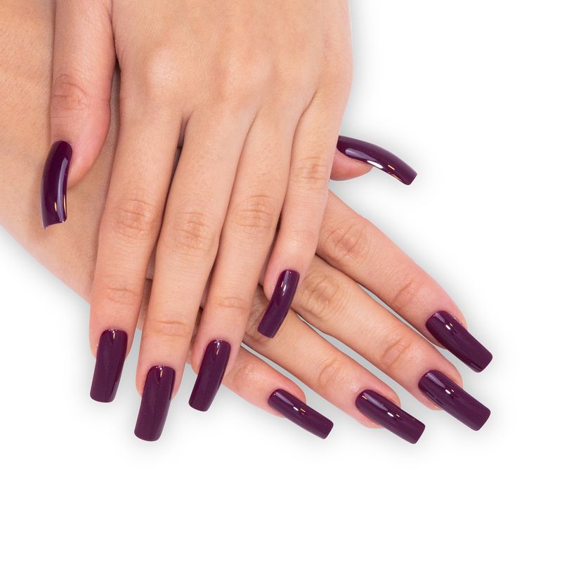 unhas postiças curtas rosa