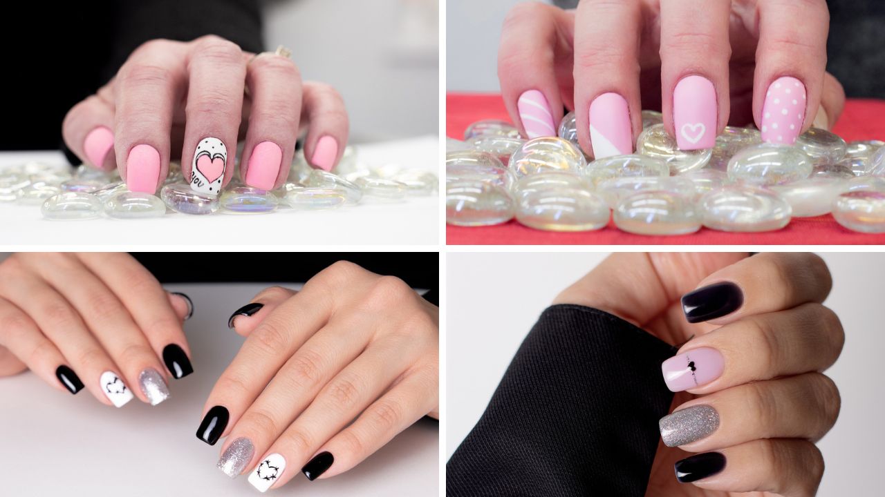 inspiração unhas quadradas minimalistas