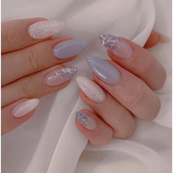 unhas redondas decoradas inspiração