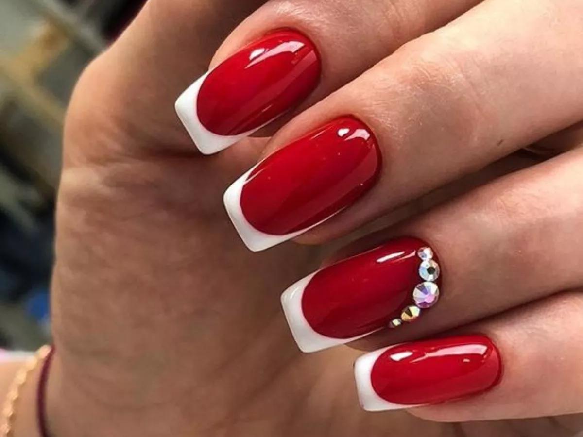 unhas vermelhas decoração