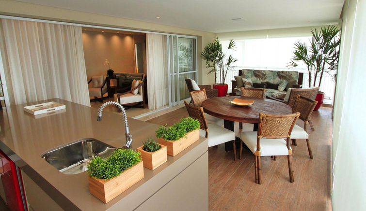 varanda gourmet decoração