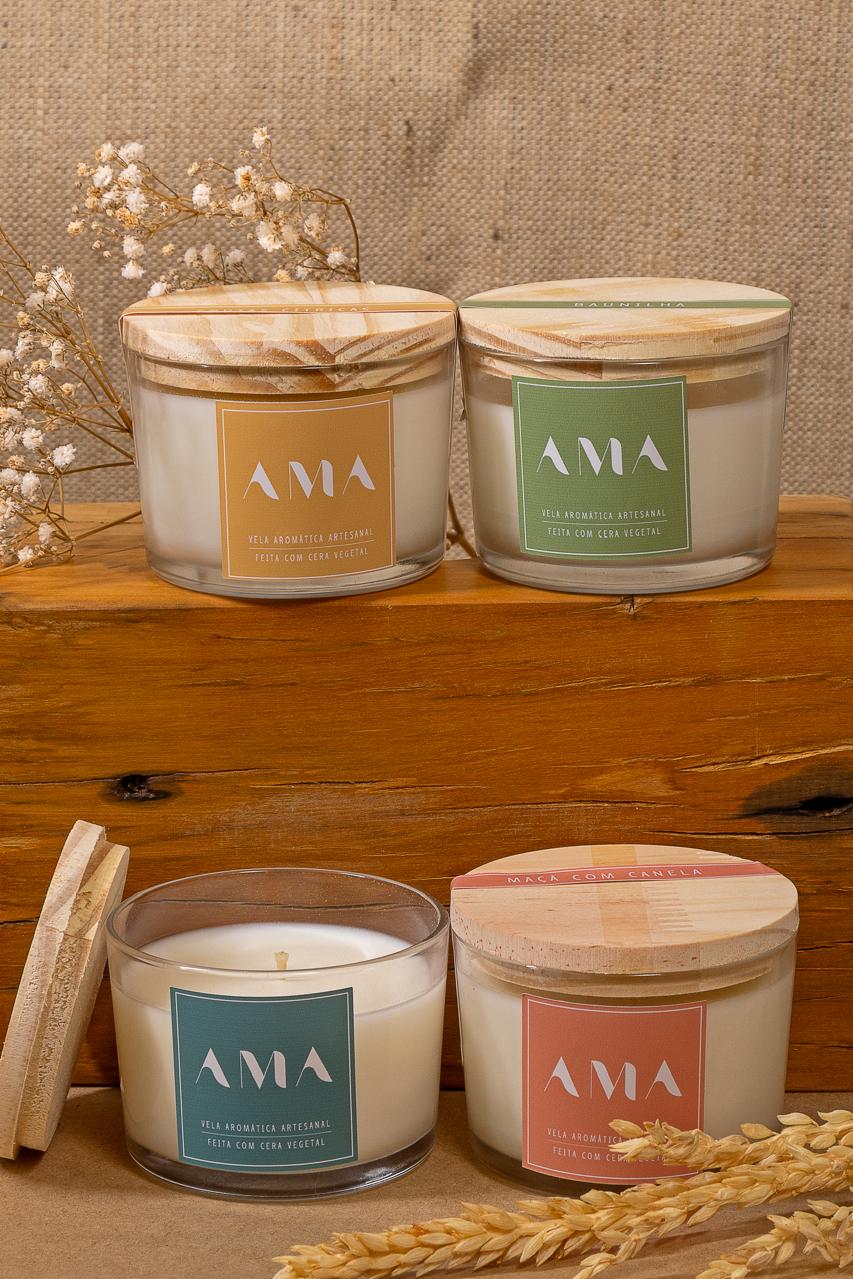 Velas de cera de soja