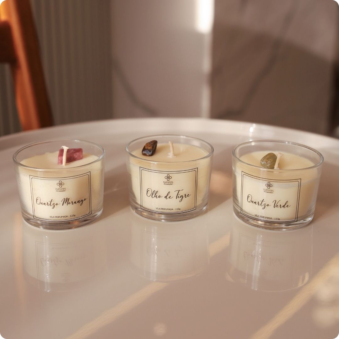 Velas aromáticas veganas