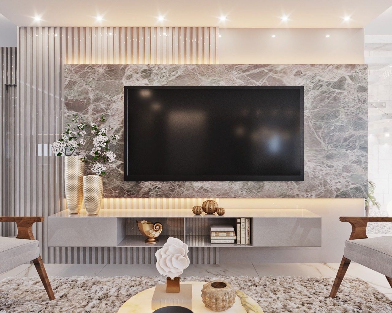 ideias de decoração de sala orgânica