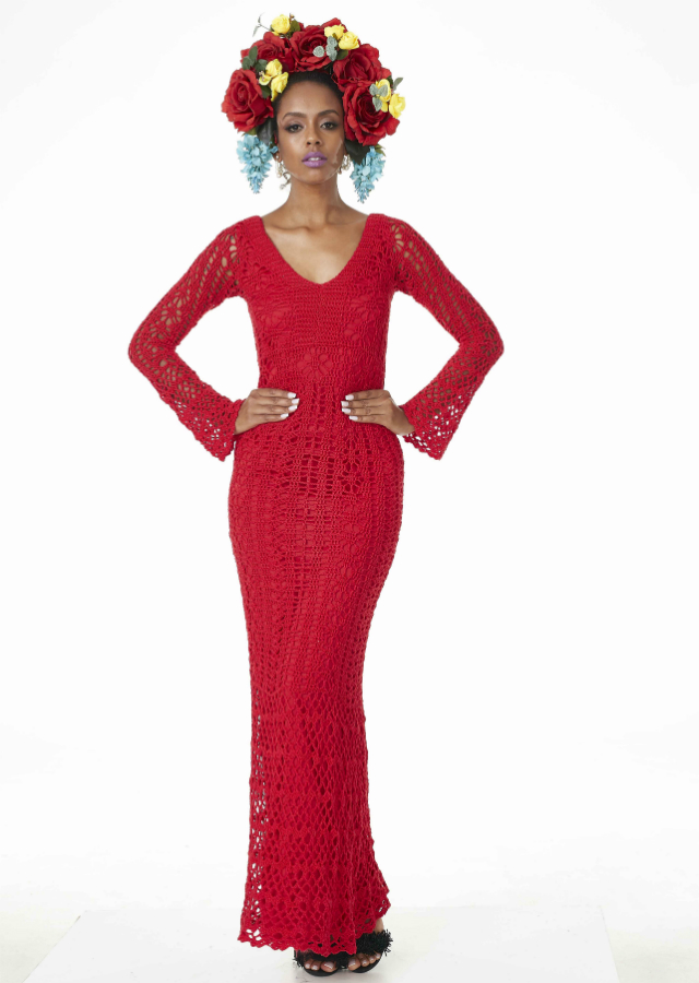 Vestido de Crochê Vermelho: 5 Modelos Imperdíveis com Gráficos Detalhados