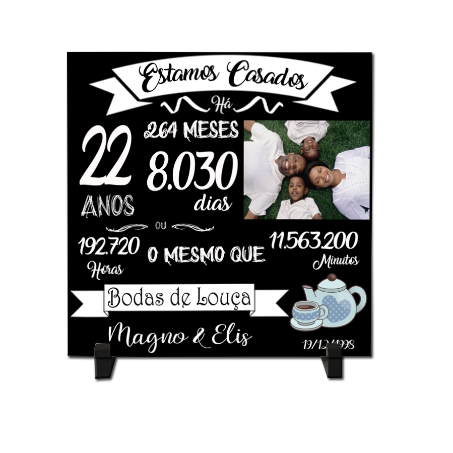 presente para 22 anos de casados