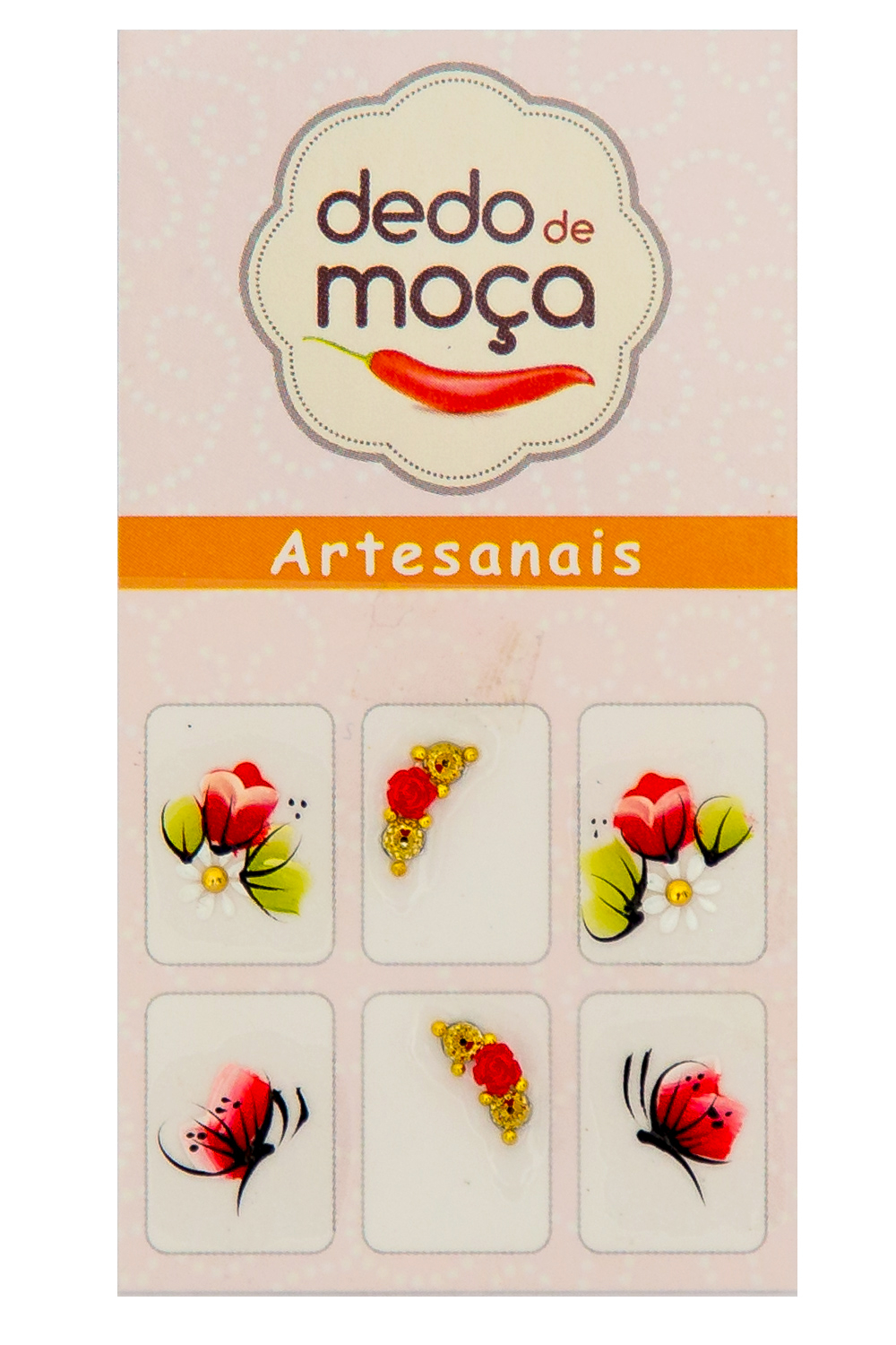 adesivo artesanal carga dupla unha gel
