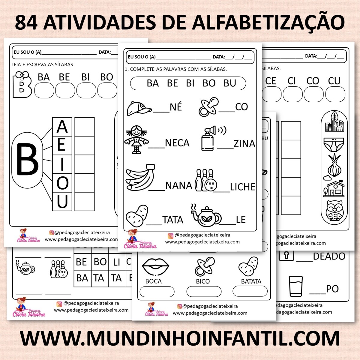 Material de apoio para alfabetização