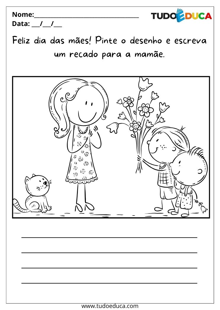 cartão dia das mães educação infantil passo a passo