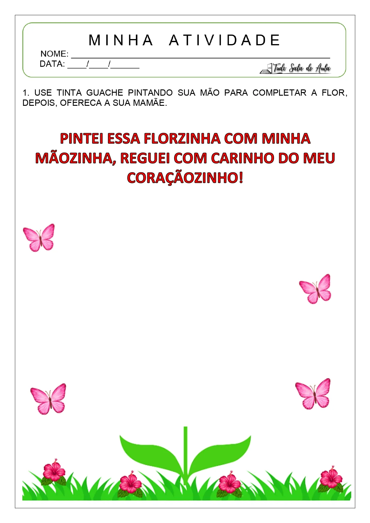 atividades afetivas dia das mães educação infantil
