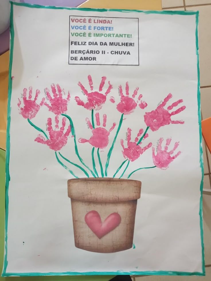 dia das mães atividades berçário